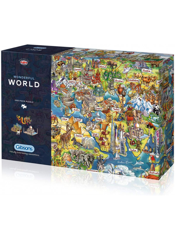 Gibsons Wonderful World 1000 Piece Jigsaw Puzzle