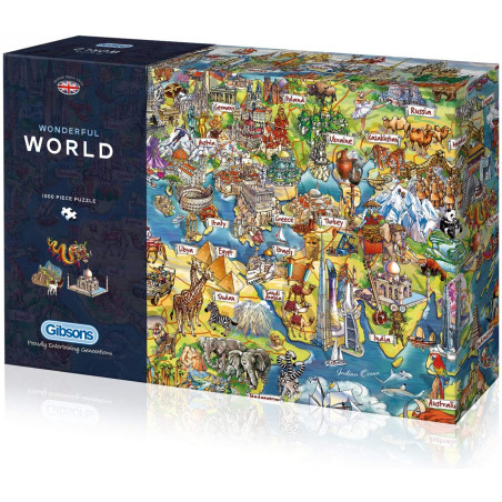 Gibsons Wonderful World 1000 Piece Jigsaw Puzzle