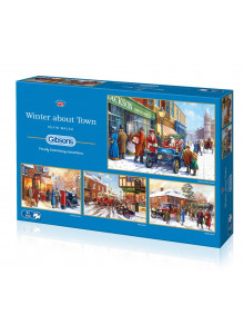 Gibsons Winter About Town 4x500piece Jigsaw Puzzle