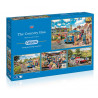 Gibsons The Country Bus 4x500piece Jigsaw Puzzle