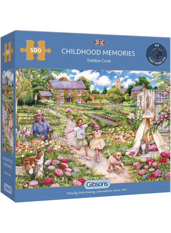 Gibsons Childhood Memories 500 Piece Jigsaw Puzzle 500 Piece Jigsaw Puzzle