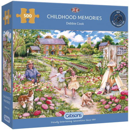 Gibsons Childhood Memories 500 Piece Jigsaw Puzzle 500 Piece Jigsaw Puzzle