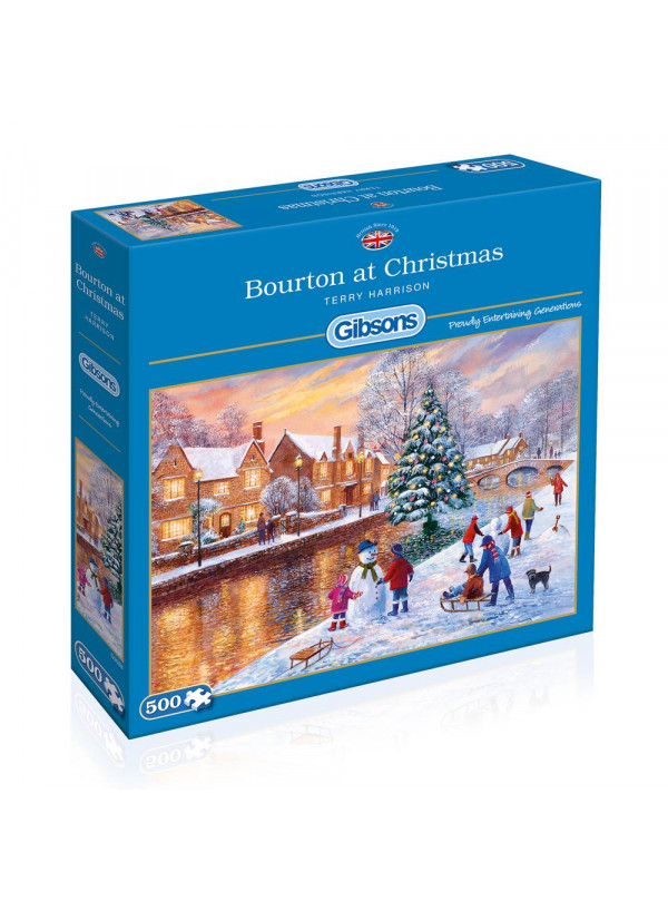 Gibsons Bourton At Christmas 500 Piece Jigsaw Puzzle