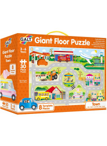 Galt Toys Giant Floor Puzzle Town, Jigsaw And Road Track