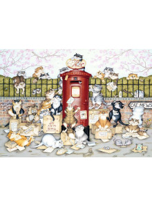 Ravensburger Crazy Cats - Lost In The Post, 1000 Pcs Jigsaw