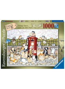 Ravensburger Crazy Cats - Lost In The Post, 1000 Pcs Jigsaw