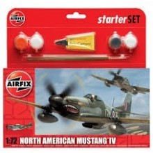 Airfix North American Mustang Iv Starter Set 1:72 - A55107
