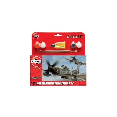 Airfix North American Mustang Iv Starter Set 1:72 - A55107