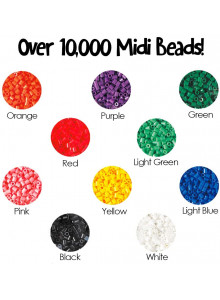 Hama Midi Beads 10,000 Beads In A Bucket