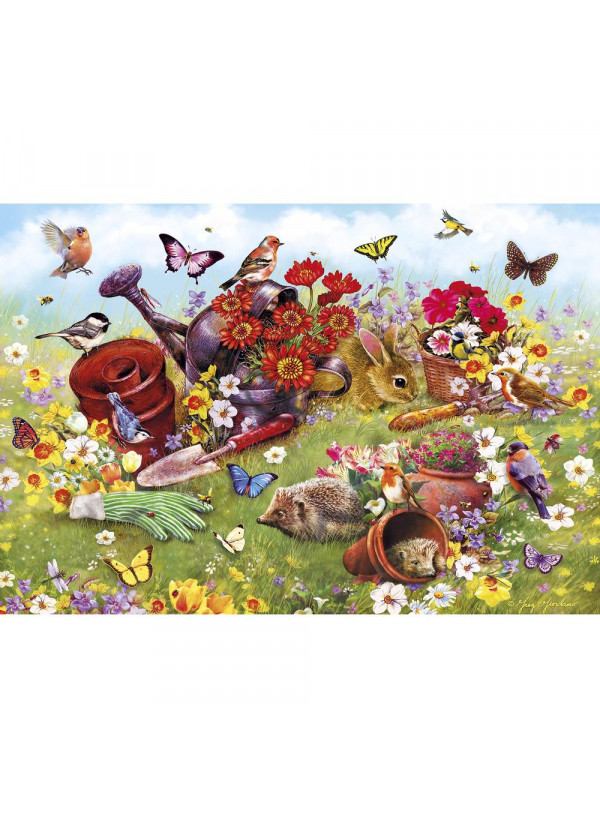 Gibson In The Garden 500 Piece Jigsaw Puzzle Gibson In The Garden 500 Piece Jigsaw Puzzle