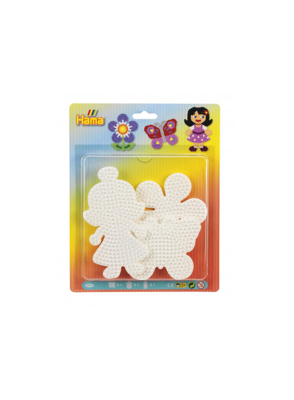 Hama Midi Pegboard 4583 Butterfly, Flower & Doll