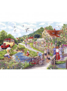Gibsons Summer By The Stream 1000 Piece Jigsaw Puzzle1000 Piece Jigsaw Puzzle