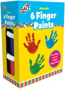 Galt 6 Finger Paints - Washable