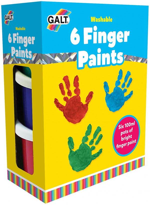 Galt 6 Finger Paints - Washable Galt 6 Finger Paints - Washable