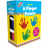 Galt 6 Finger Paints - Washable