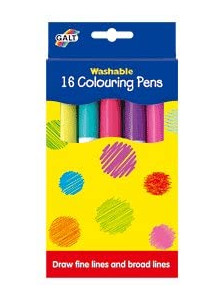 Galt 16 Colouring Pens - Washable