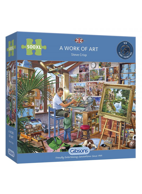 Gibsons A Work Of Art 500pc Xl Jigsaw Puzzle