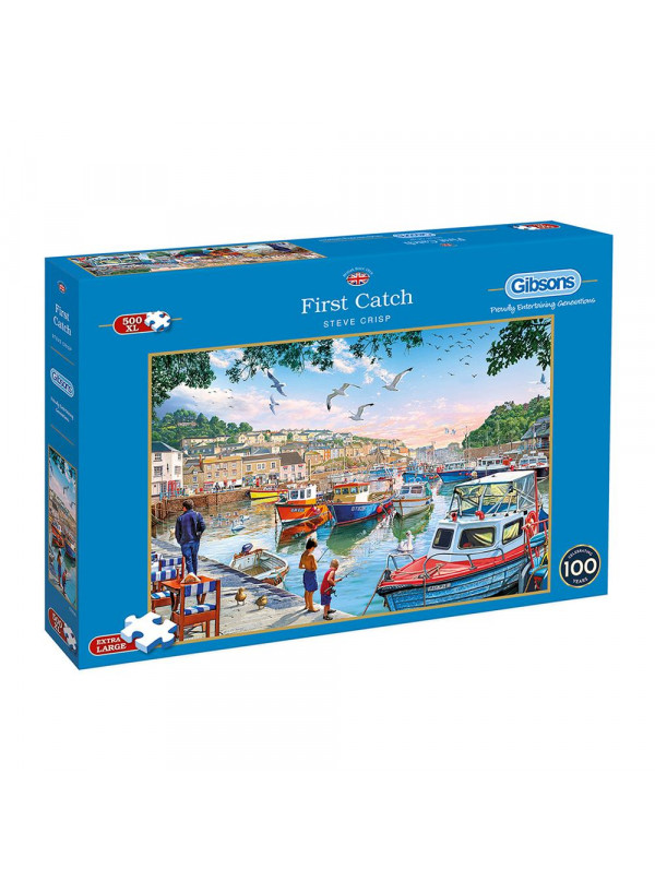 Gibsons First Catch 500pc Xl Jigsaw Puzzle Gibsons First Catch 500pc Xl Jigsaw Puzzle