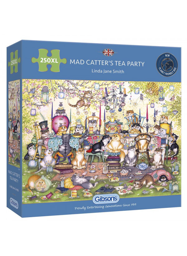 Gibsons Mad Catter's Tea Party 250  Extra-Large Piece Puzzles