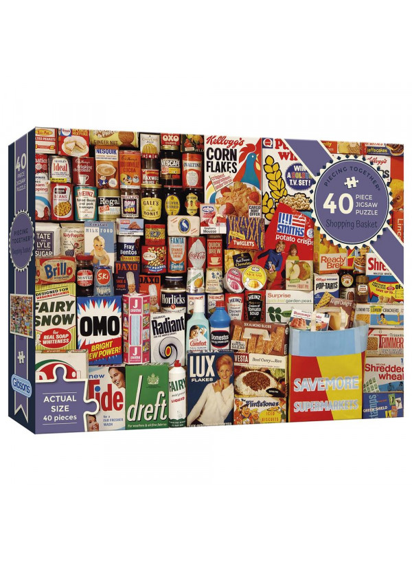 Gibsons Piecing Together - Shopping Basket Extra-Large Piece Puzzles