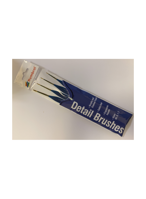 Humbrol Ag4304 Triangle Handle Detail Brush Pack 00,0,1,2 Humbrol Ag4304 Triangle Handle Detail Brush Pack 00,0,1,2
