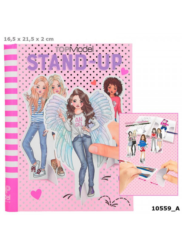 Top Model Stand Up Colouring Book