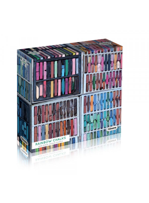 Gibsons Rainbow Chalks 1000 Piece Jigsaw Puzzle Gibsons Rainbow Chalks 1000 Piece Jigsaw Puzzle