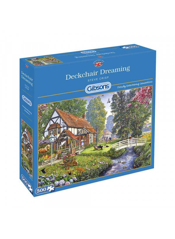 Gibsons Games Deckchair Dreaming 500 Pcs Jigsaw Puzzle Gibsons Games Deckchair Dreaming 500 Pcs Jigsaw Puzzle