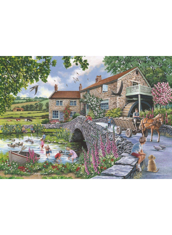 House Of Puzzles Old Mill 1000 Piece Jigsaw Puzzle
