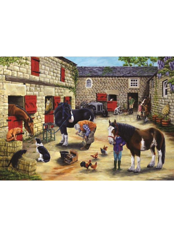 Farrier's Visit House Of Puzzles 500 Piece Jigsaw Puzzle