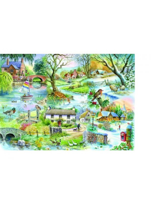 All Seasons House Of Puzzles 500 Piece Jigsaw Puzzle