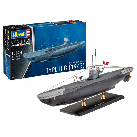 German Submarine Type Iib (1943) Scale: 1:144