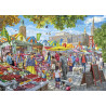 Gibsons Market Day, Norwich 1000 Piece Jigsaw Puzzle