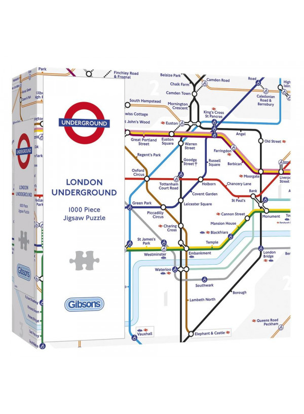 Gibsons Tfl London Underground Map 1000 Piece Jigsaw Puzzle Gibsons Tfl London Underground Map 1000 Piece Jigsaw Puzzle