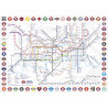 Gibsons Tfl London Underground Map 1000 Piece Jigsaw Puzzle