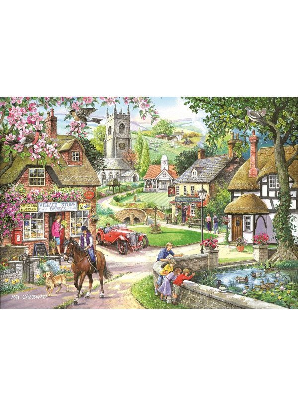 House Of Puzzles 1000 Piece Jigsaw Puzzle Feeding The Ducks