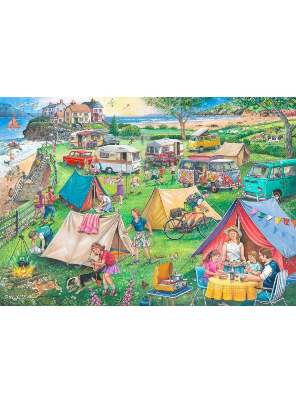 House Of Puzzles 1000 Piece Jigsaw Puzzle - Find The Differences No.10 - Camping House Of Puzzles 1000 Piece Jigsaw Puzzle - Find The Differences No.10 - Camping