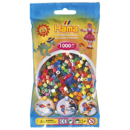 Hama Beads Midi 207-68 Mix 68 1000 Pcs