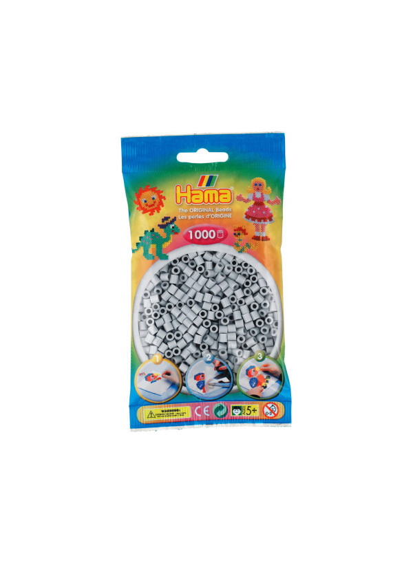 Hama Beads Midi 207-70 Light Grey 1000 Pcs Bag