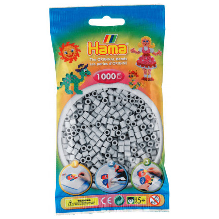 Hama Beads Midi 207-70 Light Grey 1000 Pcs Bag