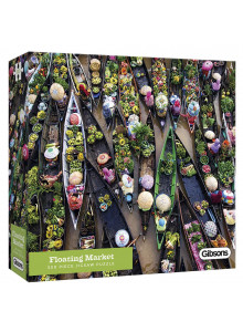 Gibsons Floating Market 500 Piece Jigsaw Puzzle