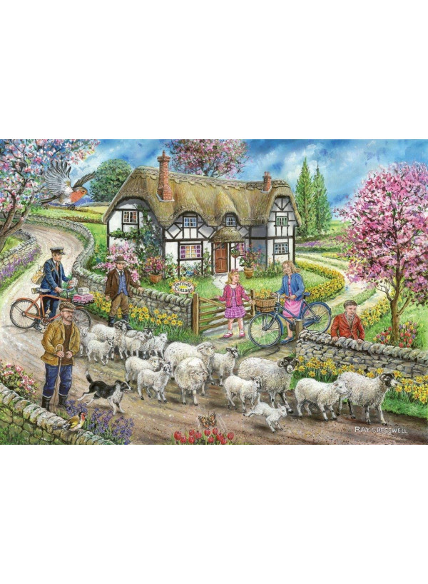 House Of Puzzles Daffodil Cottage 1000 Jigsaw House Of Puzzles Daffodil Cottage 1000 Jigsaw