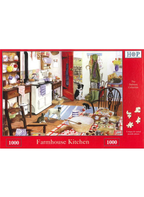 House Of Puzzles Farmhouse Kitchen 1000 Piece Jigsaw Puzzle