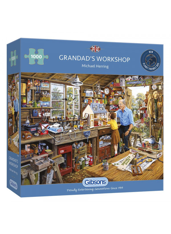 Gibsons Grandad's Workshop 1000 Piece Jigsaw 