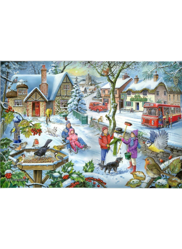 5000 Pieces of Puzzles for Adults and Children's Toys Snowy Field Scenery Lazy time Puzzle Art