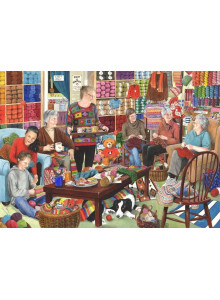 House Of Puzzles Knit And Natter 1000 Piece Jigsaw Puzzle