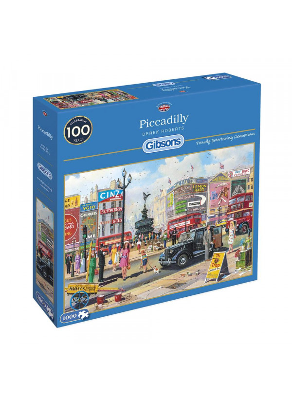 Gibsons Piccadilly 250 Extra Large Piece Jigsaw Puzzle Gibsons Piccadilly 250 Extra Large Piece Jigsaw Puzzle