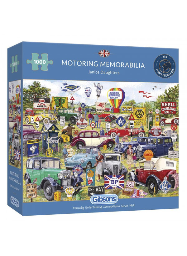 Gibsons Motoring Memorabilia 1000 Piece Jigsaw Puzzle Gibsons Motoring Memorabilia 1000 Piece Jigsaw Puzzle