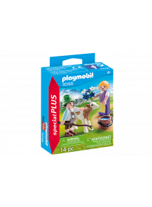 Playmobil Specials Plus Figures Children With Calf 70155