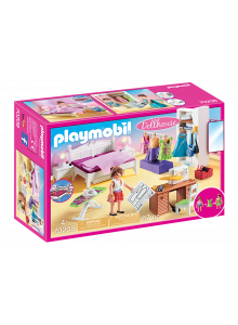 Playmobil Dollhouse Bedroom With Sewing Corner 70208